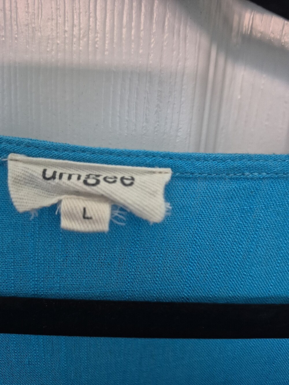 Umgee Embroidered Fringe Sleeve Women’s Top - Turquoise - Picture 3 of 5